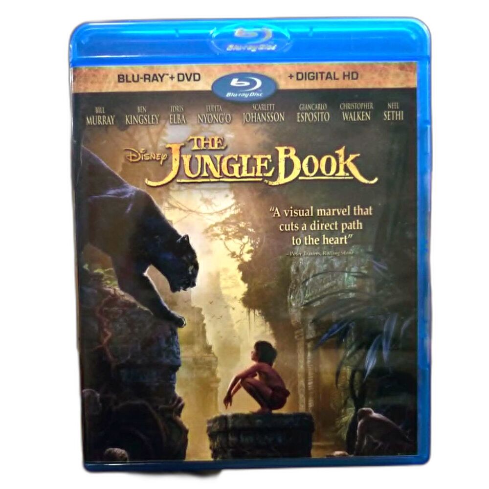 The Jungle Book Live Action Blu-ray Disney (No DVD or Digital Code)